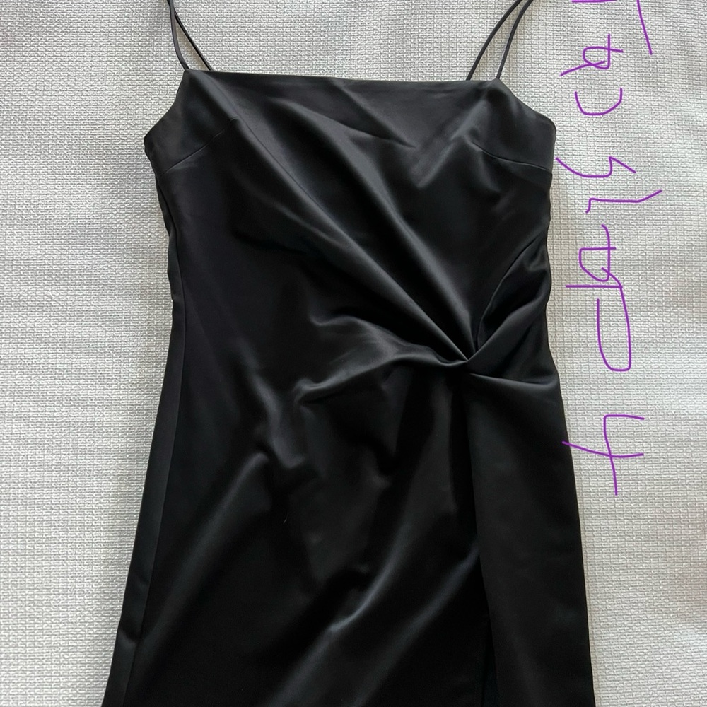 Top shop Black Satin Dress